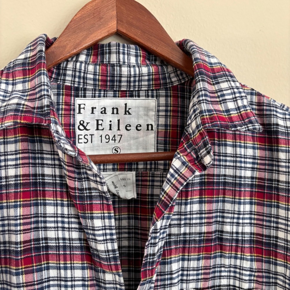 Modern Authentic Women's Frank & Eileen Eileen Button Down Check Flannel Shirt
